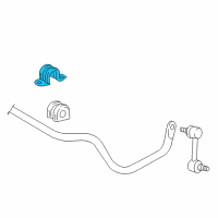 OEM 2010 Toyota Matrix Stabilizer Bar Clamp Diagram - 48832-02030