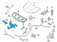 OEM Kia Sorento Latch Assembly-Hood Diagram - 81130P2000