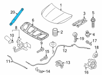 OEM 2022 Kia Sorento Lifter-Hood Diagram - 81161P2000