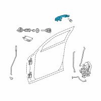 OEM 2010 Chrysler 300 Exterior Door Handle Diagram - WC81GUVAG
