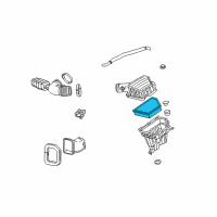 OEM Chevrolet Air Filter Diagram - 92196275