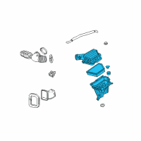 OEM 2014 Chevrolet Camaro Air Cleaner Assembly Diagram - 92240654