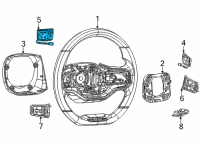 OEM Jeep Grand Wagoneer STEERING WHEEL Diagram - 68411007AA