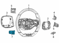 OEM Jeep Grand Wagoneer STEERING DRIVER ASSIST Diagram - 68423931AA