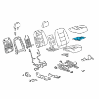 OEM 2021 Chevrolet Equinox Seat Cushion Heater Diagram - 84530383