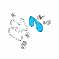OEM Ford F-350 Super Duty AC Belt Diagram - LC3Z-8620-B
