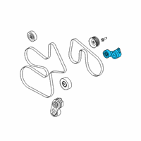 OEM Ford E-350 Super Duty Serpentine Tensioner Diagram - LC3Z-6A228-A