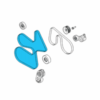 OEM 2021 Ford F-250 Super Duty Serpentine Belt Diagram - LC3Z-8620-A