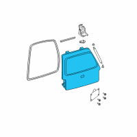 OEM Ford Expedition Lift Gate Diagram - 6L1Z-7840010-B