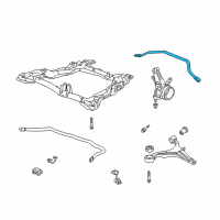 OEM 2006 Honda Element Bar, FR. Strut Diagram - 74180-SCV-A00