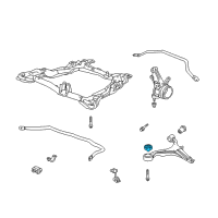 OEM 2011 Honda Element Bush, Front Compliance (Dtr Industries) Diagram - 51391-SCV-A03