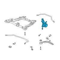 OEM 2004 Honda Element Knuckle, Left Front Diagram - 51215-SCV-000