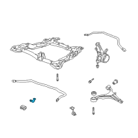 OEM Honda Element Holder, Front Stabilizer Diagram - 51308-SCV-A00