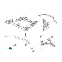 OEM 2003 Honda Element Bush, Stabilizer Holder Diagram - 51306-SCV-000