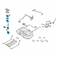 OEM 2017 Hyundai Sonata Complete-Fuel Pump Diagram - 31110-E6800