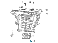 OEM 2019 Ford Explorer Module Screw Diagram - -W715133-S900