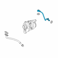 OEM 2004 Dodge Sprinter 3500 Tube-Turbo Oil Feed Diagram - 5103984AA