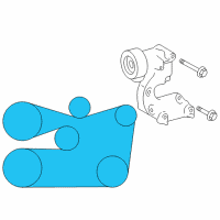 OEM Lexus Fan & Alternator V Belt Diagram - 90916-02692