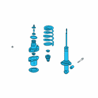 OEM 2005 Honda CR-V Shock Absorber Assembly, Right Rear Diagram - 52610-S9B-A12