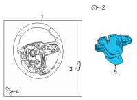 OEM 2021 Toyota Highlander Switch Assembly Diagram - 84250-0E470