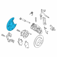 OEM 2021 Ford Transit Connect Splash Shield Diagram - DV6Z-2C028-A