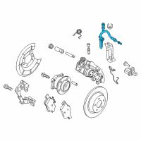 OEM Ford Transit Connect Brake Hose Diagram - DV6Z-2282-B