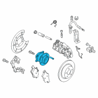 OEM 2018 Ford Transit Connect Hub & Bearing Assembly Diagram - DV6Z-1109-A