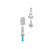 OEM 2010 Chrysler Sebring ABSORBER-Suspension Diagram - 5272677AH