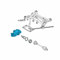 OEM BMW 335xi Rear Differential Diagram - 33-10-7-566-152