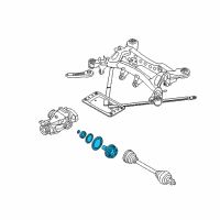 OEM 2012 BMW M3 Drive Flange Output Diagram - 33-13-1-428-124