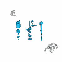 OEM 1985 Chevrolet Astro Distributor Diagram - 1103634