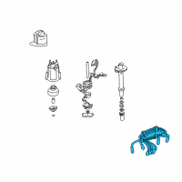 OEM 1985 Chevrolet S10 Blazer Wire Set-Spark Plug Diagram - 12073932