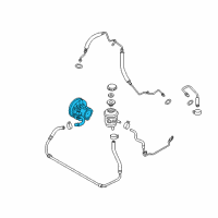 OEM 2007 Chevrolet Aveo Power Steering Pump Diagram - 95241308