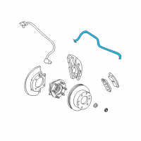 OEM 2009 GMC Savana 1500 Brake Hose Diagram - 19366787