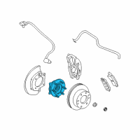 OEM 2010 Chevrolet Express 1500 Hub & Bearing Diagram - 84856652