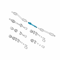 OEM 2007 Hyundai Entourage Bearing Bracket & Shaft Assembly Diagram - 49560-4D000