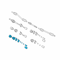 OEM Hyundai Entourage Boot Set Diagram - 49593-4D000