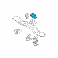 OEM 1989 Dodge Ram 50 Engine Mount Diagram - MB436365