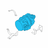 OEM 2013 BMW ActiveHybrid 7 Water Pump Coolant Diagram - 11-51-7-587-374
