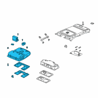 OEM 2014 Acura TL Console (Gray) Diagram - 36600-TK4-A02ZD