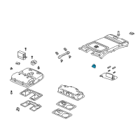 OEM Acura TSX Holder Assembly, Sunvisor (Premium Ivory) Diagram - 88217-TK8-A01ZK