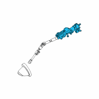 OEM 2005 Ford Focus Column Assembly Diagram - 1S4Z-3C529-JA
