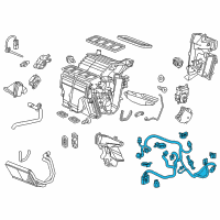 OEM 2011 Honda Odyssey Sub-Harness, Air Conditioner Diagram - 32157-TK8-A30