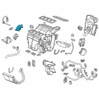 OEM 2013 Honda Odyssey Motor Assembly, Mode Diagram - 79140-TK8-A42