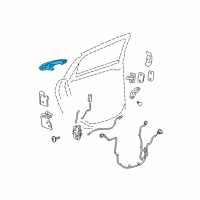 OEM 2008 Chevrolet Impala Handle, Outside Diagram - 25889997