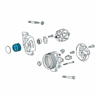 OEM 2021 Lexus UX200 PULLEY ALTERNATOR W Diagram - 27415-24010