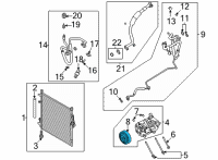 OEM 2021 Ford Bronco CLUTCH ASY - COMPRESSOR Diagram - MB3Z-19D786-G