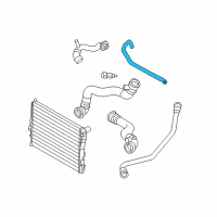 OEM 2010 BMW 535i xDrive Water Hose Thermostat Inlet Tube Diagram - 11-53-7-519-494