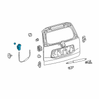 OEM 2013 Lexus GX460 Back Door Lock Assembly Diagram - 69110-60233