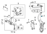 OEM Acura MDX NUT, CASTLE (10MM) Diagram - 90364-TYA-A00